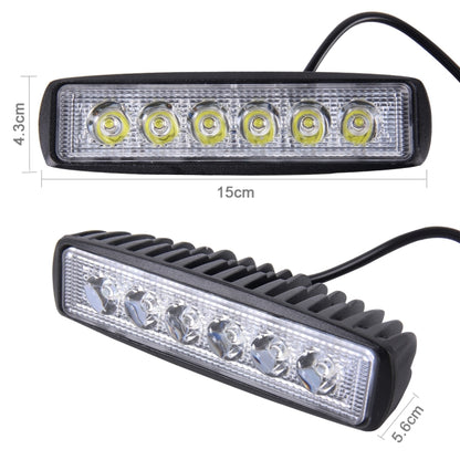 DC 10-30V 18W 1500LM 6500K Waterproof Vehicle Car Boat Marine External Work Lights Emergency Lights 30 Degrees Adjustable Spot Light LED Car Bulbs with 6 Intense Wafer LED Lights(White Light) - Work Lights by PMC Jewellery | Online Shopping South Africa | PMC Jewellery | Buy Now Pay Later Mobicred