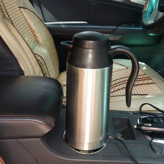 HJ-18A Stainless Steel Electric Mug 750ml DC 12V Car Electric Kettle Heated Mug Car Coffee Cup With Charger Cigarette Lighter Heating Cup Kettle Insulated Water Heater Mug - Heating Cups by PMC Jewellery | Online Shopping South Africa | PMC Jewellery | Buy Now Pay Later Mobicred