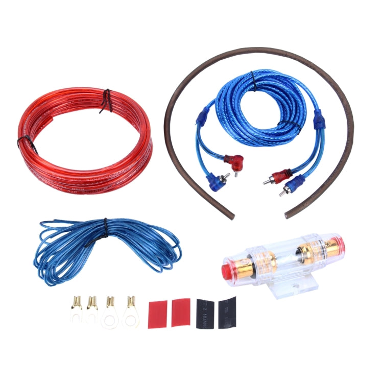 YH-128 1200W Car Amplifier Audio Power Cable Subwoofer Wiring Installation Kit with High Performance RCA Interconnect - DIY Cables by PMC Jewellery | Online Shopping South Africa | PMC Jewellery