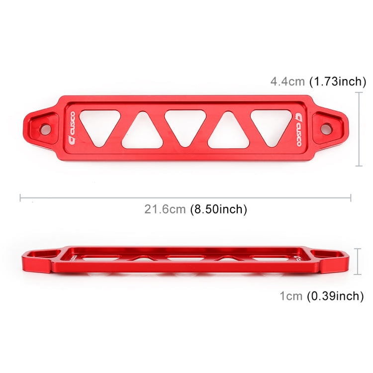 Universal Car Long Stainless Steel Battery Tie Down Clamp Bracket, Size: 21.6 x 4.4 x 1cm (Red) - Booster Cable & Clip by PMC Jewellery | Online Shopping South Africa | PMC Jewellery | Buy Now Pay Later Mobicred