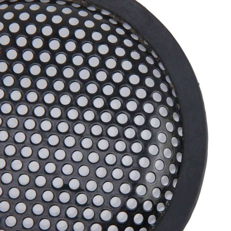 5 inch Car Auto Metal Mesh Black Round Hole Subwoofer Loudspeaker Protective Cover Mask Kit with Fixed Holder - Car Amplifiers by PMC Jewellery | Online Shopping South Africa | PMC Jewellery