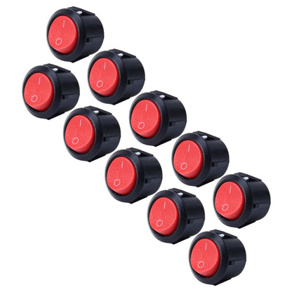 10 PCS Car Auto Universal DIY 2 Pin Round Cap OFF- ON Push Button - Car Switches by PMC Jewellery | Online Shopping South Africa | PMC Jewellery