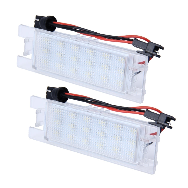 2 PCS License Plate Light with 24 SMD-3528 Lamps for Opel - License Plate Lights by PMC Jewellery | Online Shopping South Africa | PMC Jewellery | Buy Now Pay Later Mobicred