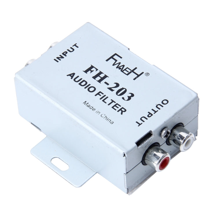 FH-203 12V Vehicle Car Audio Amplifier Noise Filter RCA Plug Loop Isolator for DVD Stereos - Car Amplifiers by PMC Jewellery | Online Shopping South Africa | PMC Jewellery