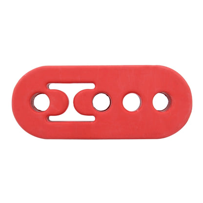 Universal Car 4 Holes Adjustable Rubber Mounting Bracket Exhaust Tube Hanging Rubber Tube(Red) - Exhaust Pipes by PMC Jewellery | Online Shopping South Africa | PMC Jewellery | Buy Now Pay Later Mobicred