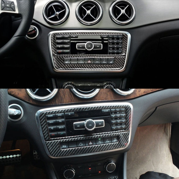 Car Carbon Fiber CD Panel Decorative Sticker for Mercedes-Benz GLA 2015-2018 - Car Interior Mouldings by PMC Jewellery | Online Shopping South Africa | PMC Jewellery | Buy Now Pay Later Mobicred