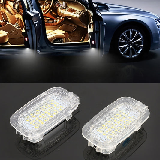 2 PCS LED Car DC 12V 1.5W 6000K 100LM Door Lights Lamps 18LEDs SMD-3528 Lamps for Mercedes Benz - Door Lights by PMC Jewellery | Online Shopping South Africa | PMC Jewellery | Buy Now Pay Later Mobicred