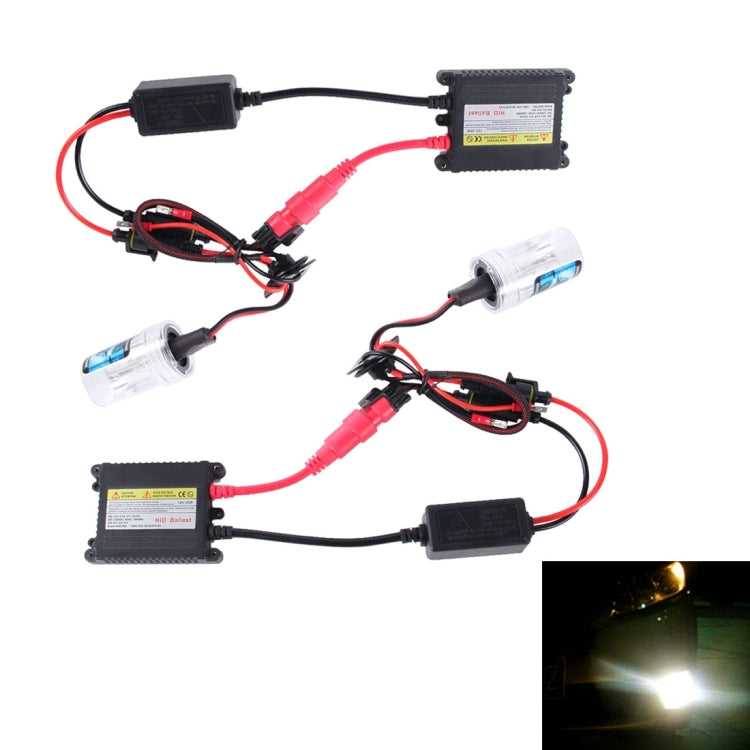 2PCS 35W H3 2800 LM Slim HID Xenon Light with 2 Alloy HID Ballast, High Intensity Discharge Lamp, Color Temperature: 4300K - Xenon Lights by PMC Jewellery | Online Shopping South Africa | PMC Jewellery | Buy Now Pay Later Mobicred