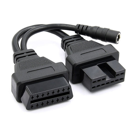 12 Pin to 16 Pin OBDII Diagnostic Cable for Mitsubishi - Cables & Connectors by PMC Jewellery | Online Shopping South Africa | PMC Jewellery | Buy Now Pay Later Mobicred