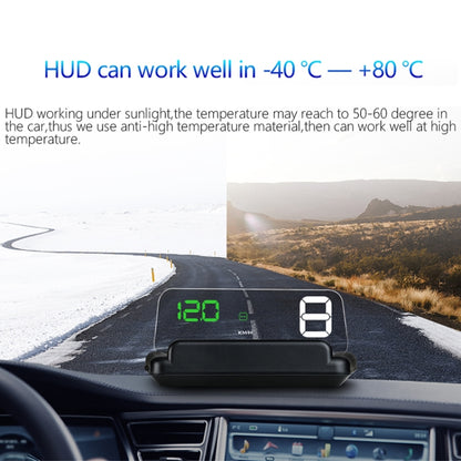 C500 Car HUD Virtual HD Projection Head-up Display, With Adjustable Reflection Board, Speed & RPM & Water Temperature & Oil Consumption & Driving Distance / Time & Voltage Display, Over Speed Alarm, Connect OBD2 Interface(White) - Head Up Display System by PMC Jewellery | Online Shopping South Africa | PMC Jewellery | Buy Now Pay Later Mobicred