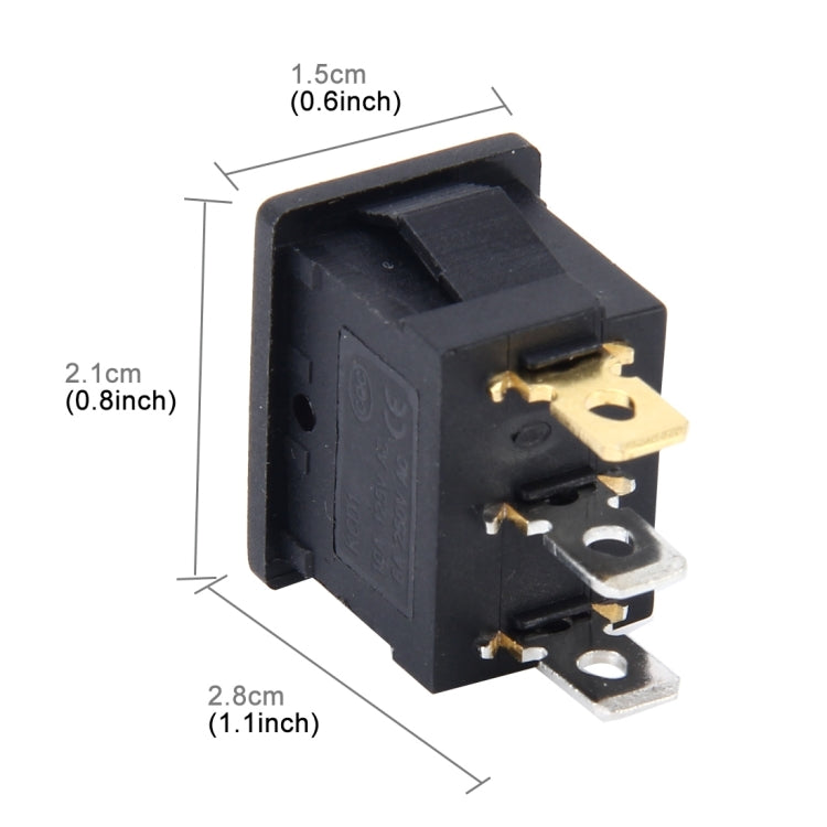 10 PCS Car Auto Universal DIY 3 Pin Boat Cap OFF- ON Push Button - Car Switches by PMC TechLife | Online Shopping South Africa | PMC TechLife | Buy Now Pay Later Mobicred