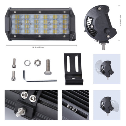 7 inch Four Rows 35W 2000LM 6000K Car Truck Off-road Vehicle LED Work Lights Spotlight - Work Lights by PMC Jewellery | Online Shopping South Africa | PMC Jewellery | Buy Now Pay Later Mobicred