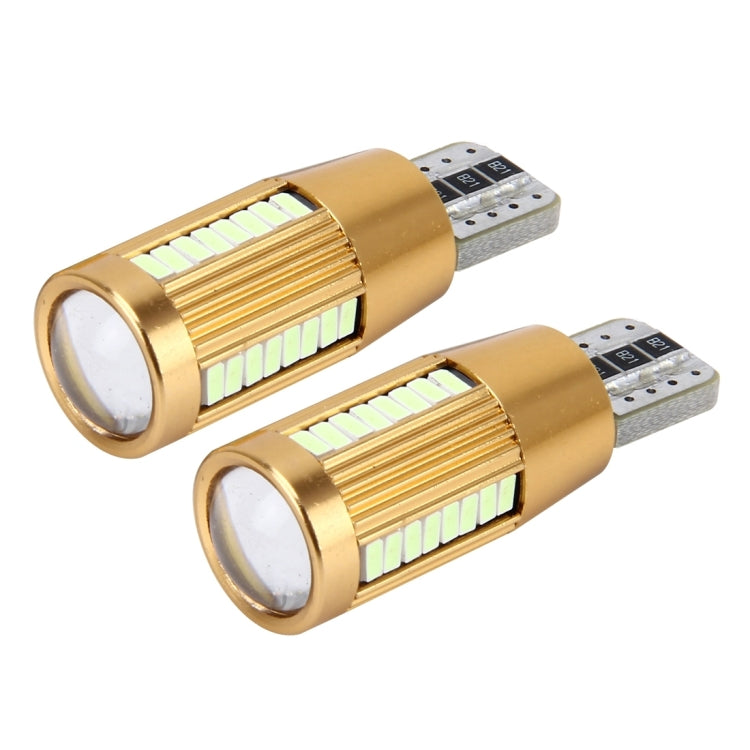 2 PCS T10 2W Constant Current Car Clearance Light with 38 SMD-3014 Lamps, DC 12-16V(Ice Blue Light) - Clearance Lights by PMC Jewellery | Online Shopping South Africa | PMC Jewellery | Buy Now Pay Later Mobicred