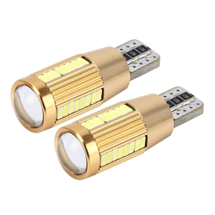 2 PCS T10 2W 180 LM 5500K Constant Current Car Clearance Light with 38 SMD-3014 Lamps, DC 12-16V(White Light) - Clearance Lights by PMC Jewellery | Online Shopping South Africa | PMC Jewellery | Buy Now Pay Later Mobicred