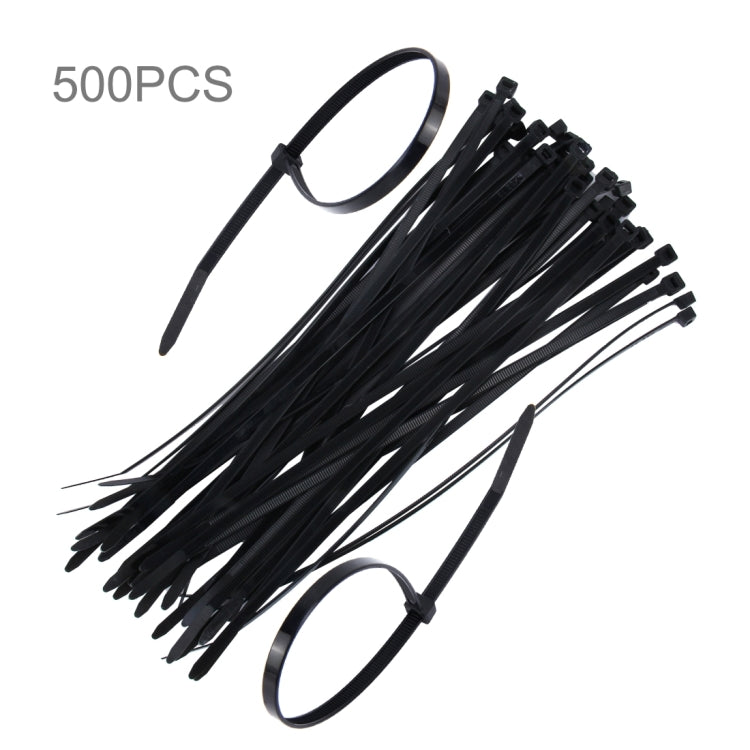 500 PCS 5mm*250mm Nylon Cable Ties(Black) - Booster Cable & Clip by PMC Jewellery | Online Shopping South Africa | PMC Jewellery | Buy Now Pay Later Mobicred