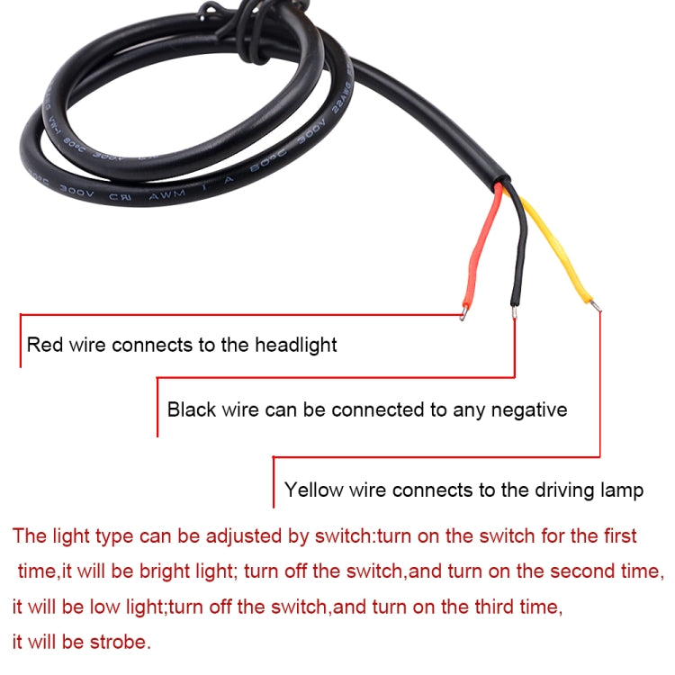 Motorcycle 30W DC 12V-85V LED Headlight Lens Built-in Whirlwind Double Aperture Angle Eyes + Devil Eye(Blue Light) - Headlights by PMC Jewellery | Online Shopping South Africa | PMC Jewellery | Buy Now Pay Later Mobicred
