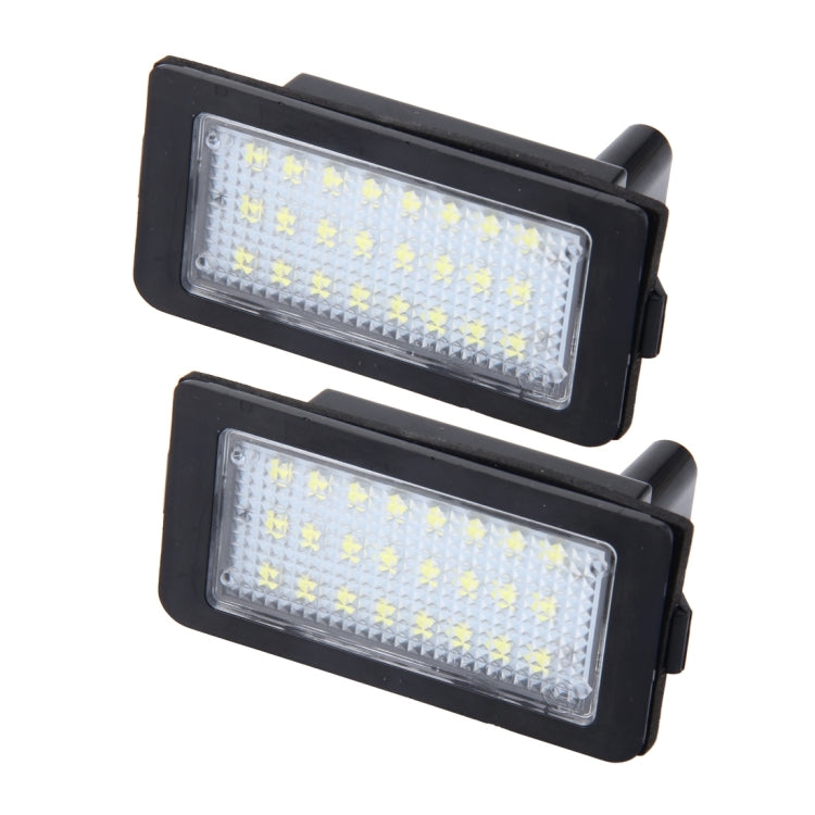 2 PCS Canbus License Plate Light with 24 SMD-3528 Lamps for BMW E38(White Light) - License Plate Lights by PMC Jewellery | Online Shopping South Africa | PMC Jewellery | Buy Now Pay Later Mobicred