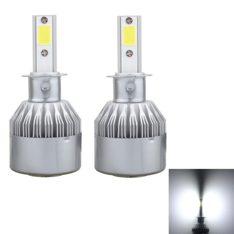 2 PCS  H3 18W 1800 LM 6000K IP68 Canbus Constant Current Car LED Headlight with 2 COB Lamps, DC 9-36V(White Light) - LED Headlamps by PMC Jewellery | Online Shopping South Africa | PMC Jewellery | Buy Now Pay Later Mobicred