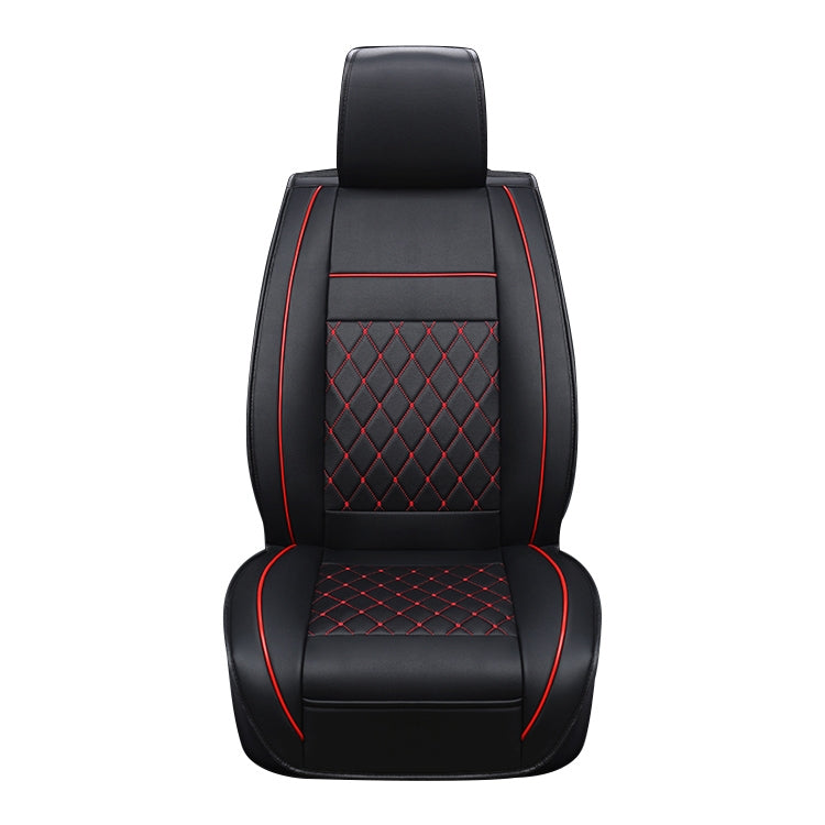 Car Leather Full Coverage Seat Cushion Cover, Standard Version, Only One Seat(Black Red) - Seat Accessories by PMC Jewellery | Online Shopping South Africa | PMC Jewellery | Buy Now Pay Later Mobicred