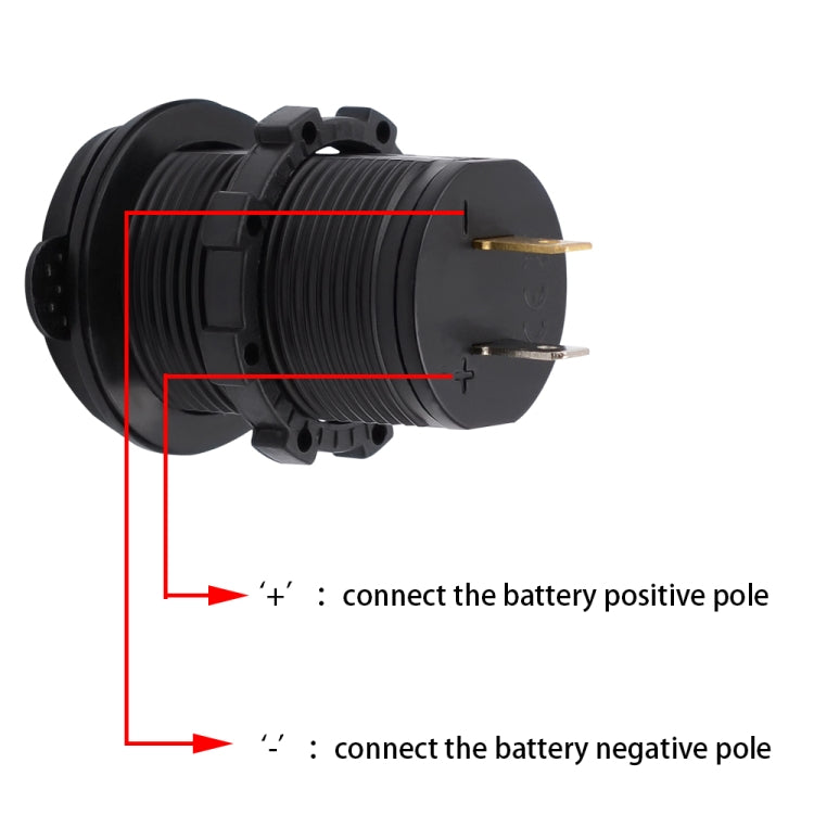 Universal Car Charger 2 Port Power Socket Power Dual USB Charger 5V 4.2A IP66 with Aperture(Orange Light) - DIY Modified Charger by PMC Jewellery | Online Shopping South Africa | PMC Jewellery | Buy Now Pay Later Mobicred