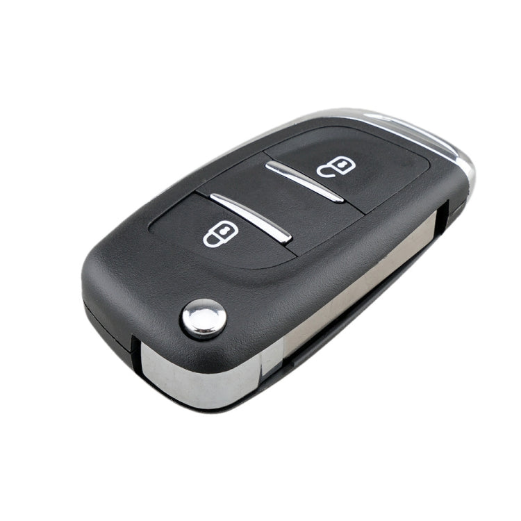 For PEUGEOT Car Keys Replacement 2 Buttons Car Key Case with Holder, without Grooved - Car Key Cases by PMC Jewellery | Online Shopping South Africa | PMC Jewellery