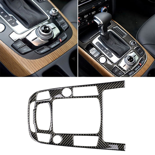 Car Carbon Fiber Gear Position Panel Decorative Sticker for Audi 2010-2018 Q5 / 2009-2016 A4L / 2009-2016 A5, Left Drive - Car Interior Mouldings by PMC Jewellery | Online Shopping South Africa | PMC Jewellery | Buy Now Pay Later Mobicred