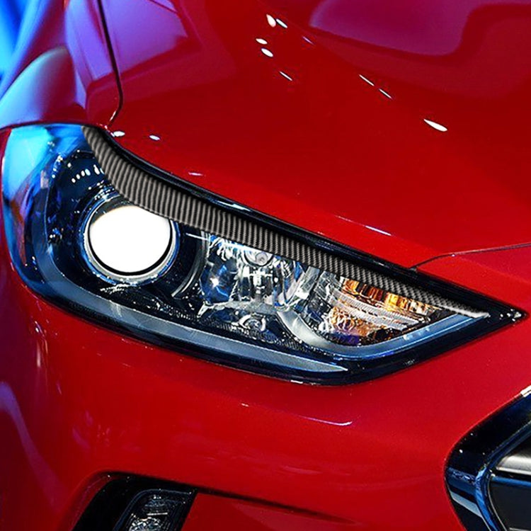 Car Carbon Fiber Light Eyebrow for Hyundai Elantra 2016-2018 - Lamp Decoration by PMC TechLife | Online Shopping South Africa | PMC TechLife | Buy Now Pay Later Mobicred
