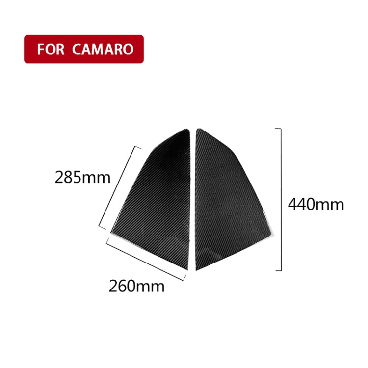 2 PCS Car Carbon Fiber Shutter Decorative Sticker for Chevrolet Camaro 2017-2019 - Window Foils & Solar Protection by PMC TechLife | Online Shopping South Africa | PMC TechLife | Buy Now Pay Later Mobicred