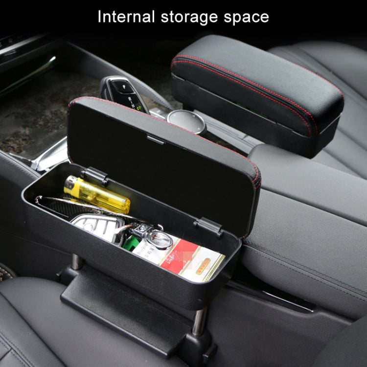 Universal Car PU Leather Wrapped Armrest Box Cushion Car Armrest Box Mat with Storage Box (Grey) - Stowing Tidying by PMC TechLife | Online Shopping South Africa | PMC TechLife | Buy Now Pay Later Mobicred