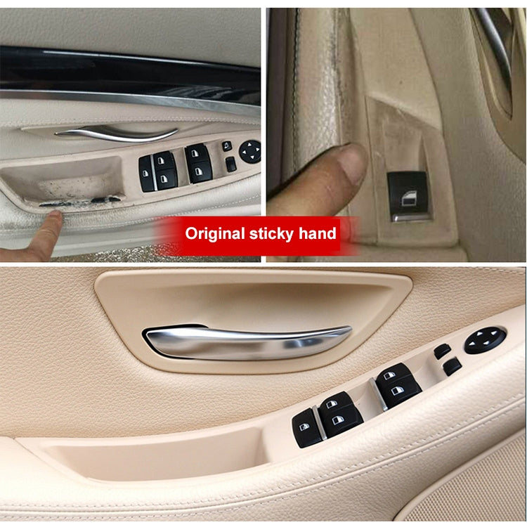 Car Imported Version Inside Doors Handle Pull Trim Cover 5141 7225 873 for BMW F10 F18, Left Driving (Beige) - Door Handles by PMC Jewellery | Online Shopping South Africa | PMC Jewellery | Buy Now Pay Later Mobicred