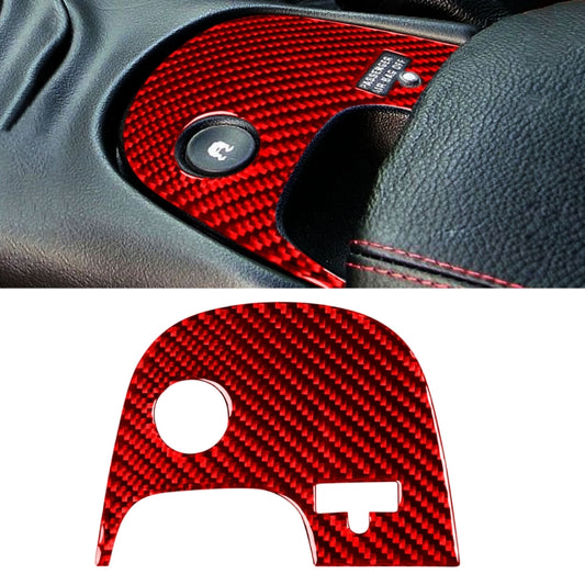 Carbon Fiber Car Lower Console Sticker for Chevrolet Corvette C5 2000-2004, Left Drive (Red) - Car Interior Mouldings by PMC Jewellery | Online Shopping South Africa | PMC Jewellery | Buy Now Pay Later Mobicred