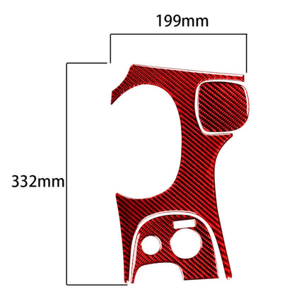 3 in 1 Carbon Fiber Car Gear Panel Sticker Kits B for Chevrolet Corvette C5 1998-2004, Left Drive (Red) - Car Interior Mouldings by PMC Jewellery | Online Shopping South Africa | PMC Jewellery | Buy Now Pay Later Mobicred