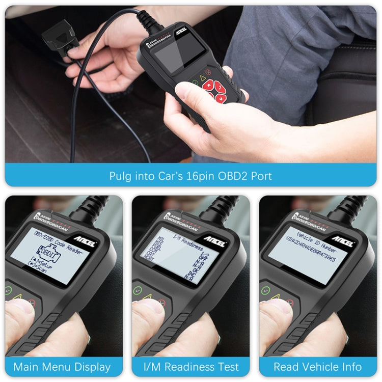 Ancel AS100 Car Fault Detector OBDII Engine Fault Light Clear - Electronic Test by PMC TechLife | Online Shopping South Africa | PMC TechLife | Buy Now Pay Later Mobicred