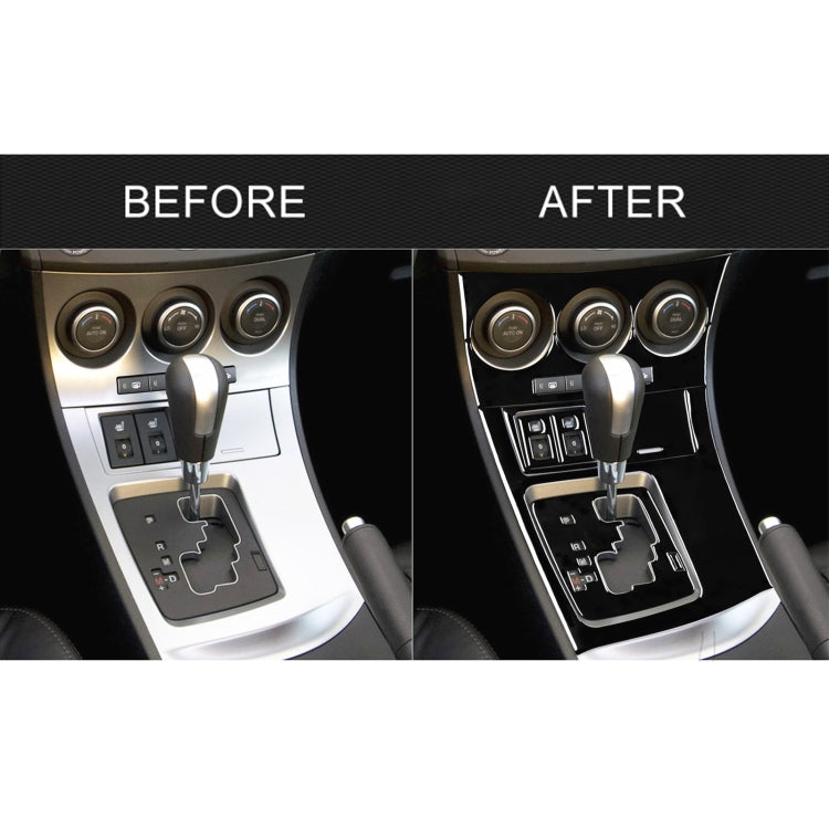 For Mazda 3 Axela 2010-2013 9 in 1 Car AC Gear Panel Set D Decorative Sticker, Left Drive - Car Interior Mouldings by PMC TechLife | Online Shopping South Africa | PMC TechLife | Buy Now Pay Later Mobicred