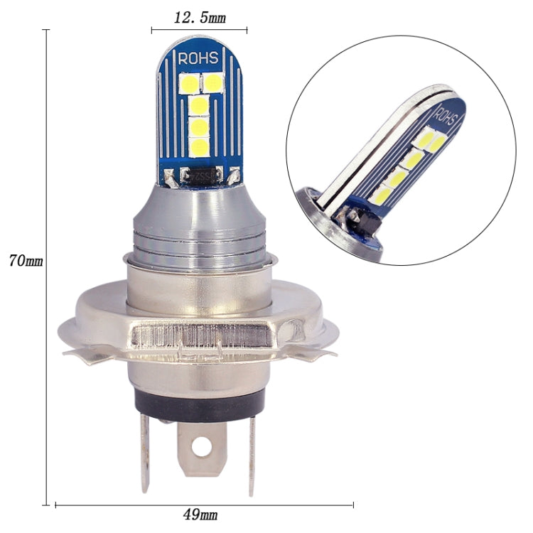 1 Pair H4 DC12V 7.8W Car LED Fog Light (White Light) - Fog / Driving Lights by PMC TechLife | Online Shopping South Africa | PMC TechLife | Buy Now Pay Later Mobicred