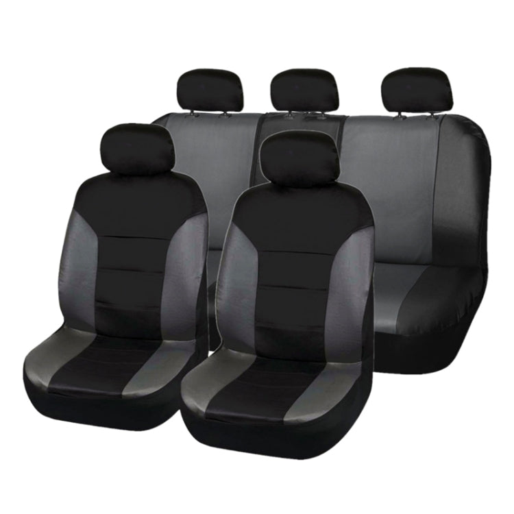 9 in 1 Universal PU Leather Four Seasons Anti-Slippery Cushion Mat Set for 5 Seat Car - Seat Accessories by PMC Jewellery | Online Shopping South Africa | PMC Jewellery | Buy Now Pay Later Mobicred