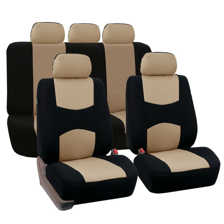 9 in 1 Universal Four Seasons Anti-Slippery Cushion Mat Set for 5 Seat Car, Style:Ordinary (Beige) - Seat Accessories by PMC Jewellery | Online Shopping South Africa | PMC Jewellery | Buy Now Pay Later Mobicred