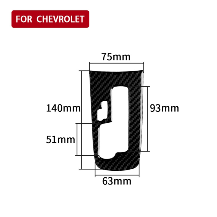 Car Carbon Fiber Center Control Gear Shift Position Panel Decorative Sticker for Chevrolet Cruze 2009-2015, Left and Right Drive Universal - Car Interior Mouldings by PMC Jewellery | Online Shopping South Africa | PMC Jewellery | Buy Now Pay Later Mobicred