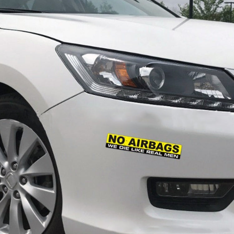 10 PCS Car NO AIRBAGS Words Random Decorative Sticker - Decorative Sticker by PMC Jewellery | Online Shopping South Africa | PMC Jewellery | Buy Now Pay Later Mobicred