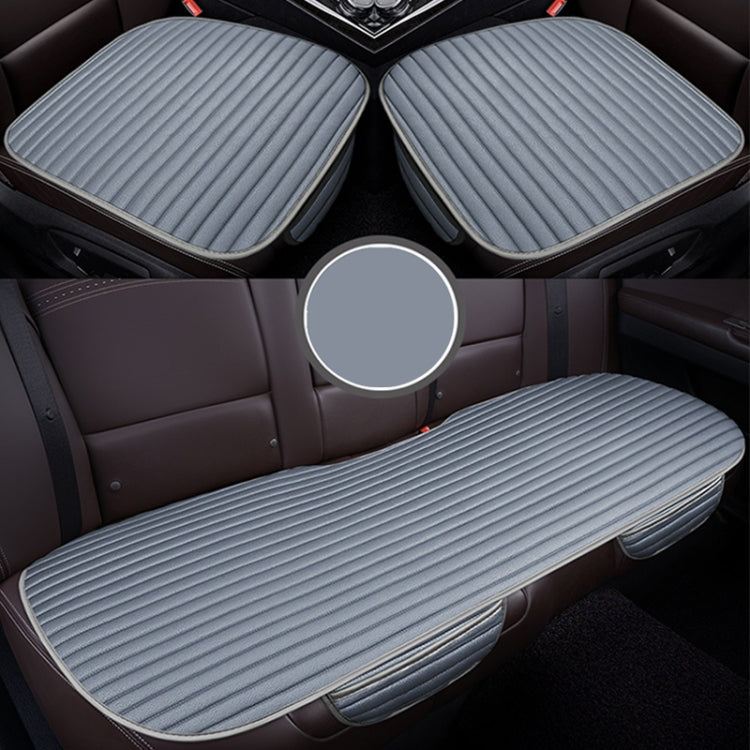 3 in 1 Car Seat Cushion Free Binding Half Inclusive Seat Mat Set (Grey) - Seat Accessories by PMC Jewellery | Online Shopping South Africa | PMC Jewellery | Buy Now Pay Later Mobicred