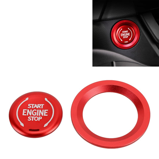 Car Engine Start Key Push Button Ring Trim Metal Sticker Decoration for Cadillac CT5 CT4 XT4 XT6 / Chevrolet Silverado (Red) - Decoration Rings by PMC Jewellery | Online Shopping South Africa | PMC Jewellery | Buy Now Pay Later Mobicred