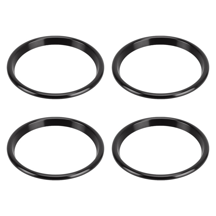 4 PCS Car Metal Air Outlet Decorative Outside Ring for Audi A3 / S3 / Q2L (Black) - Decoration Rings by PMC Jewellery | Online Shopping South Africa | PMC Jewellery | Buy Now Pay Later Mobicred