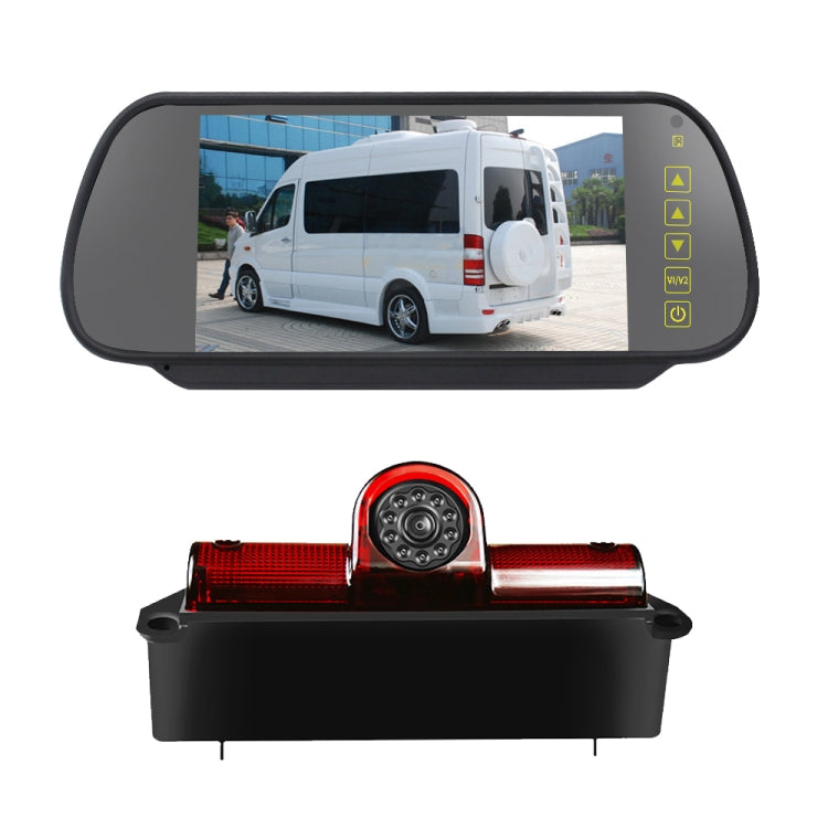 PZ467 Car Waterproof 170 Degree Brake Light View Camera + 7 inch Rearview Monitor for Chevrolet - Rear View Cameras by PMC Jewellery | Online Shopping South Africa | PMC Jewellery | Buy Now Pay Later Mobicred