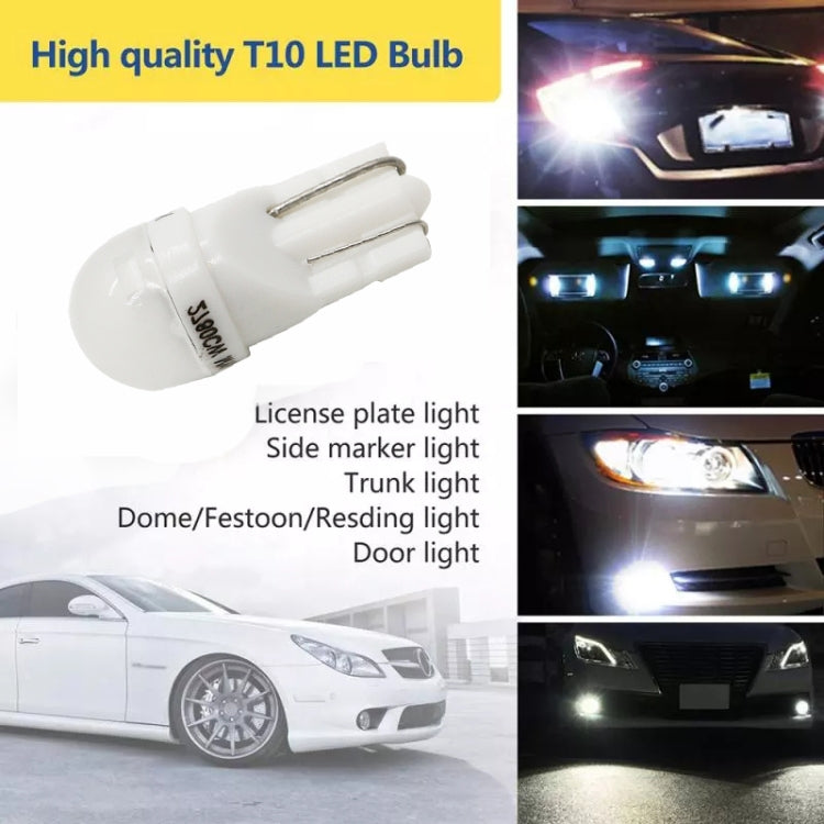 20 PCS T10 DC12V / 0.25W / 6500K / 20LM Car Round Head Plug-in Bubble Reading Light with 1LEDs SMD-3030 Lamps - Clearance Lights by PMC Jewellery | Online Shopping South Africa | PMC Jewellery | Buy Now Pay Later Mobicred