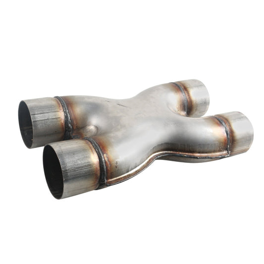 Dual 2.5 inch Car Universal 304 Stainless Steel X-type Exhaust Pipe - Exhaust Pipes by PMC Jewellery | Online Shopping South Africa | PMC Jewellery