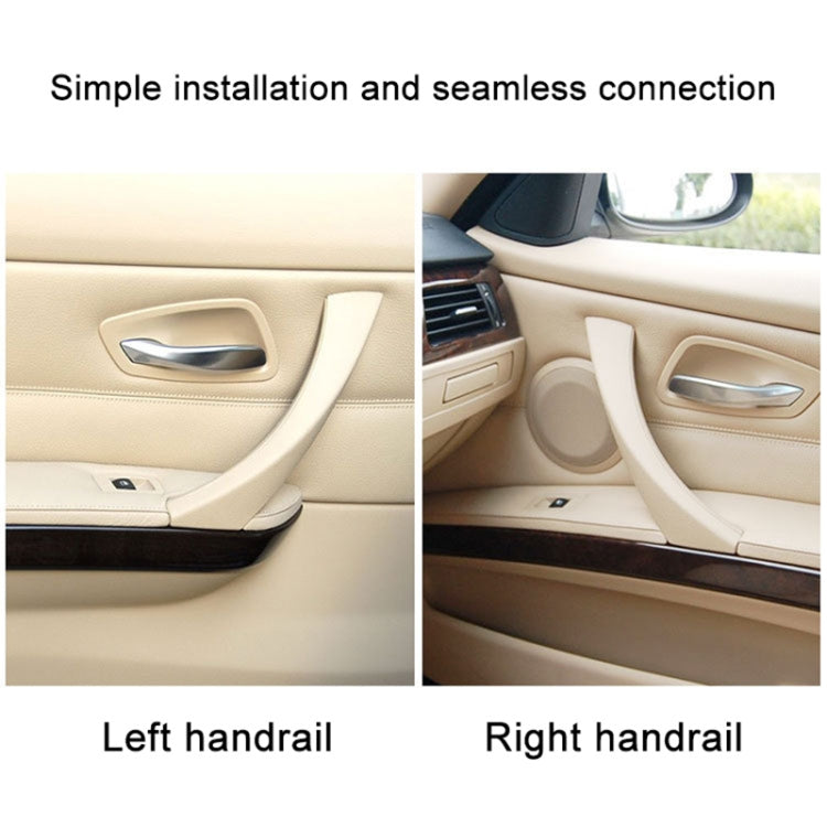 Car Left Side Inner Armrest Door Handle Assembly for BMW E90 2005-2012, Left and Right Drive Universal (Beige) - Door Handles by PMC Jewellery | Online Shopping South Africa | PMC Jewellery | Buy Now Pay Later Mobicred