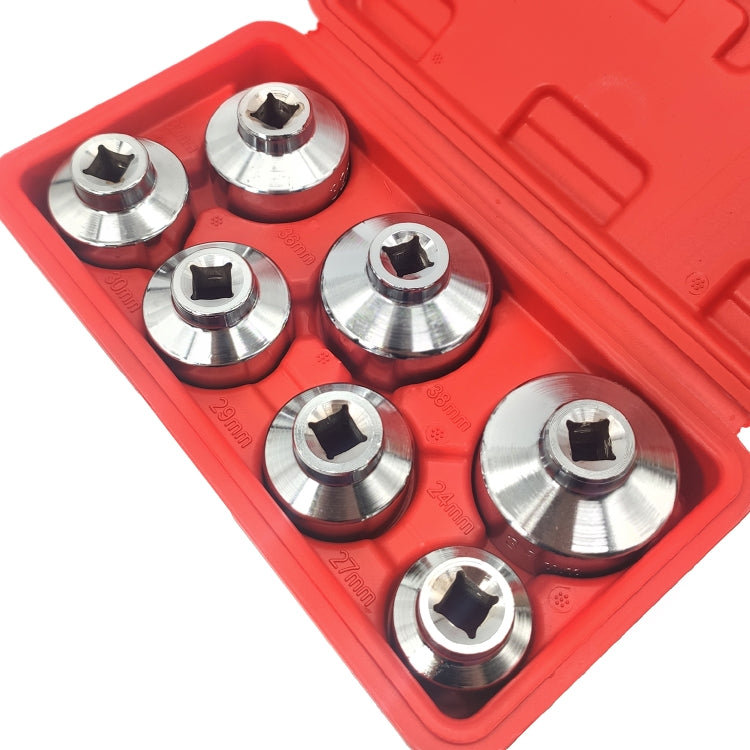 ZK-077 7 in 1 Car Cartridge Housing Oil Filter Cap Wrench Socket Set Tool Kit - Engine Repair Tools by PMC Jewellery | Online Shopping South Africa | PMC Jewellery | Buy Now Pay Later Mobicred