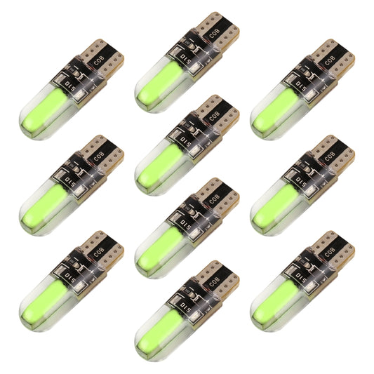 10 PCS T10 DC12V / 1W Car Clearance Light COB Lamp Beads (Green Light) - Clearance Lights by PMC Jewellery | Online Shopping South Africa | PMC Jewellery | Buy Now Pay Later Mobicred