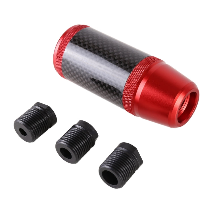 Universal Car Carbon Fiber Metal Gear Shift Knob (Red) - Shift Knob by PMC Jewellery | Online Shopping South Africa | PMC Jewellery | Buy Now Pay Later Mobicred