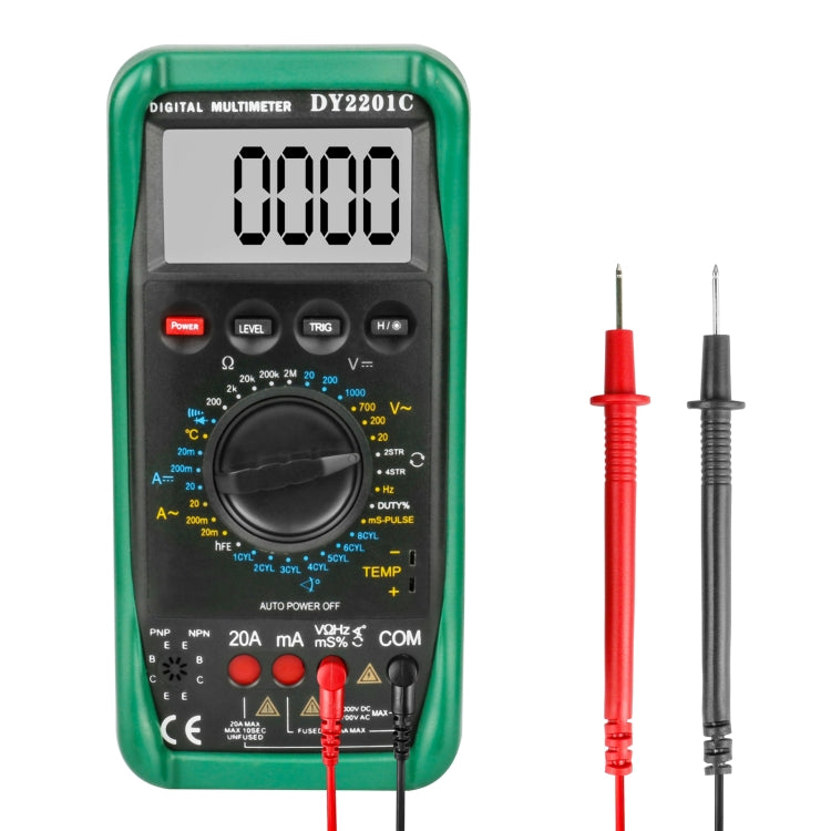 DUOYI DY2201C Car High-precision Digital Multi-function Maintenance Automatic Universal Meter - free shipping - PMC TechLife - Order now!